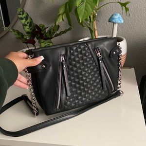 Black Leather Crossbody Handbag 🖤